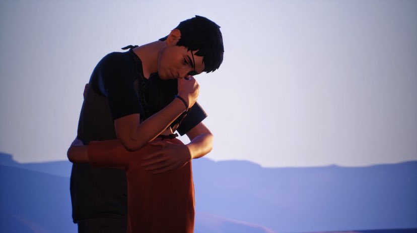LevelofNeon's tweet photo. Hey I know I’m hella late but I just wanted to celebrate the 1 year anniversary since the last episode came out. I finished this game about 5 months ago and I still think about it most days. It’s truly changed my life. #LifeIsStrange2 https://t.co/cKdgrvD4e2