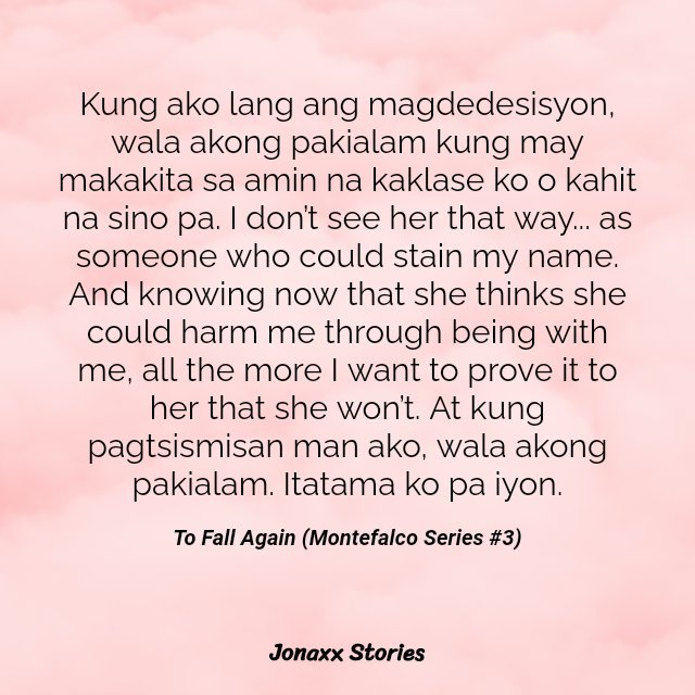 THIS PART. 

Joss thinking more about Reniella's sake. What's good, what's not. Understanding more about her fears. Darn, he's trying to be that good friend which Rei really deserved.

'At kung pagtsismisan man ako, wala akong pakialam. Itatama ko pa iyon.' 😭🙏
#JonaxxTFAKab40