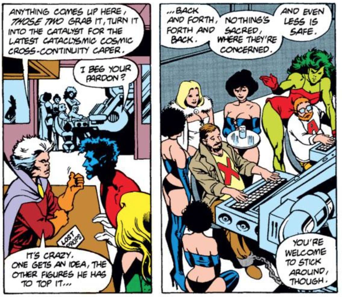 Former Marvel EIC Jim Shooter gives an interesting account of how the Claremont/Byrne tension continued to impact Marvel’s publishing line even after the two creators split up, describing an ongoing and somewhat petty rivalry between the two. 1/6  #xmen