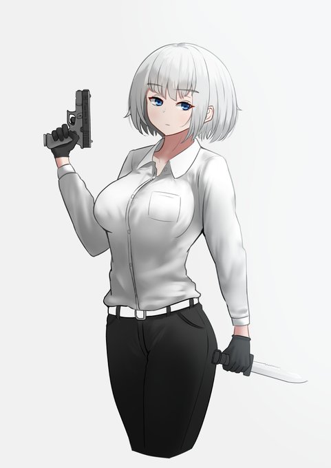 オリジナル #オリジナル #女の子 #武装少女 #銃 #シャツ #スーツ https://t.co/hf0DBQWLkW 