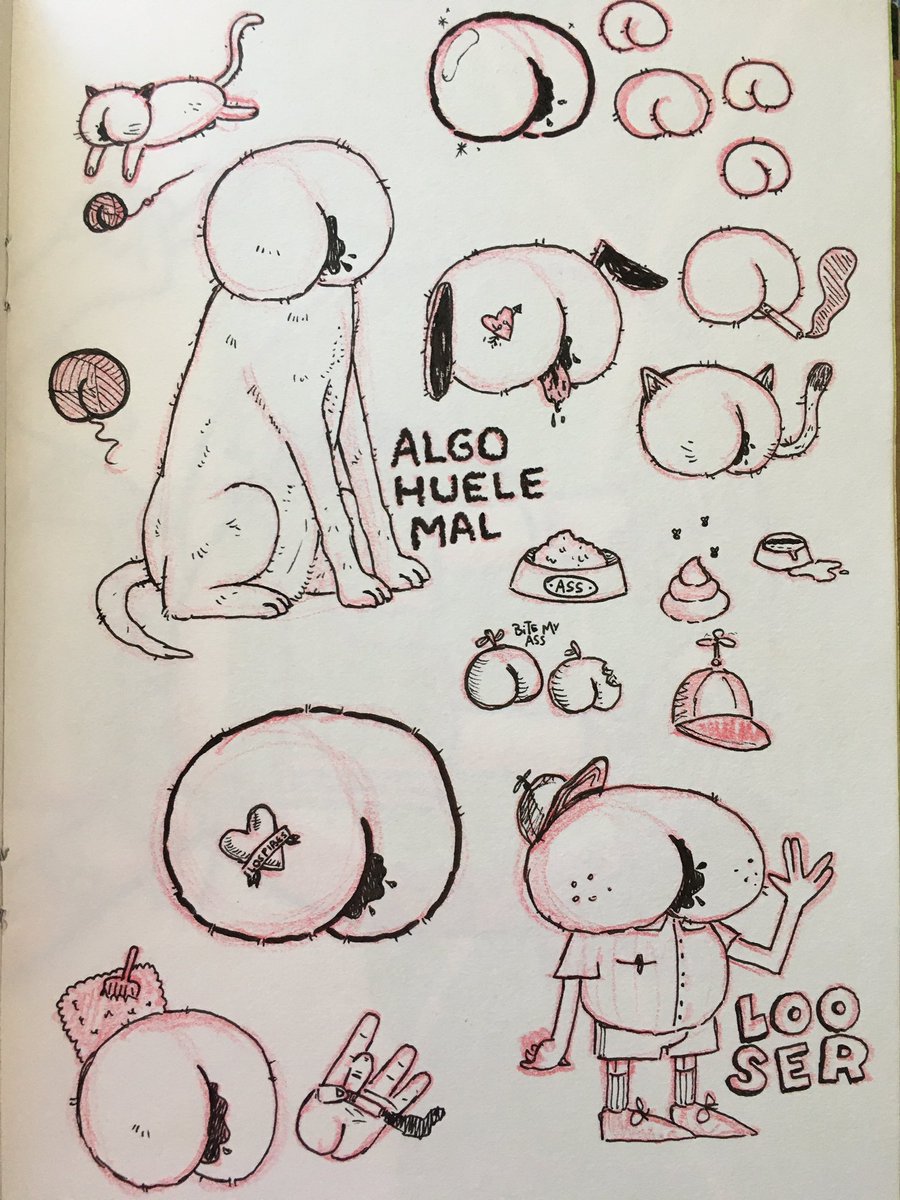 i was actually drawing asses on everything. by that time i was in university and most people knew me for my asses  i was surprised that everyone was liking them, but then though hey...who doesn't love asses 