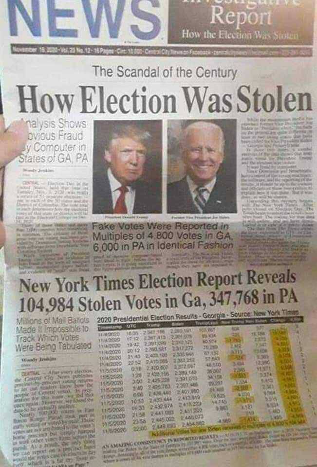 clbrownjr's tweet photo. Newspaper in Louisiana telling the truth. It's happening! https://t.co/2x4pkHRNZB