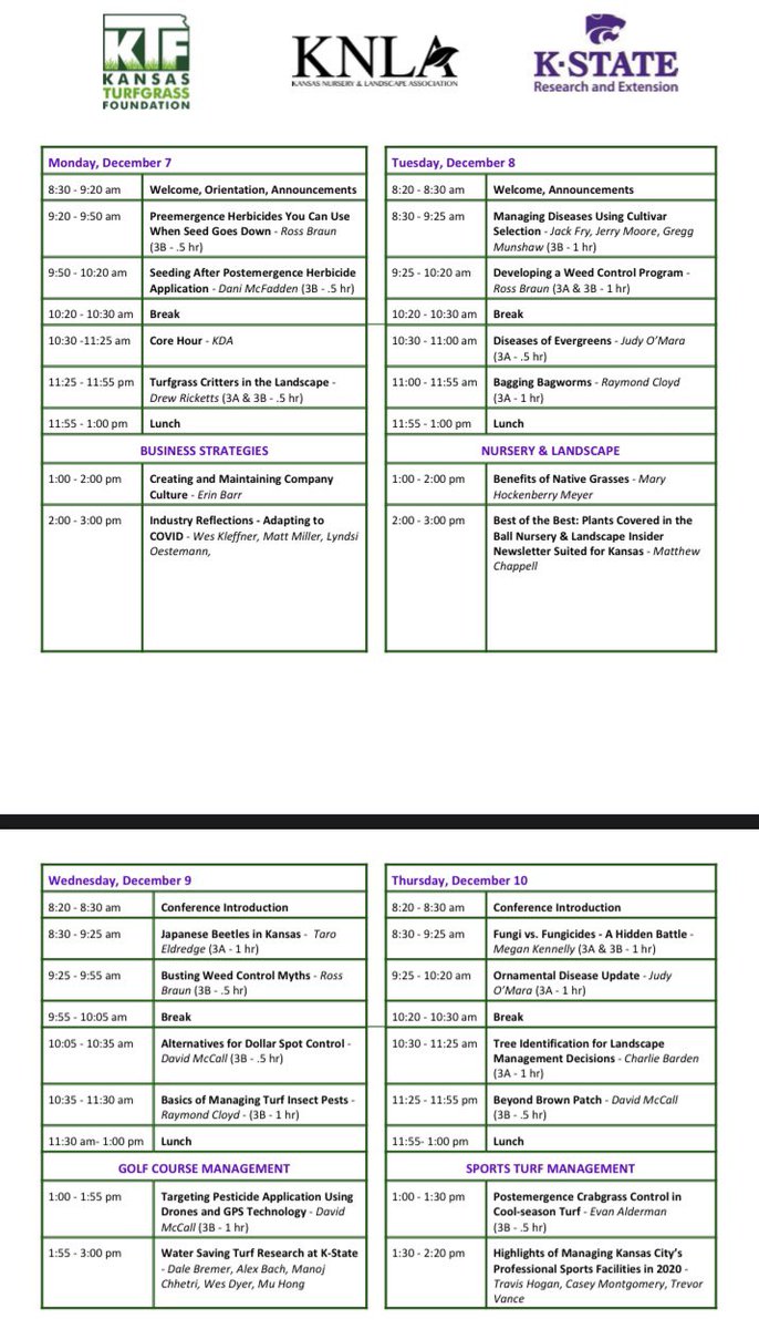 danimcfadden34's tweet photo. Needing to seed but just sprayed a pre or post? Dr. Braun and I will discuss some good options as we kick off the first day of the Kansas Turf Conference! #KSUTurf https://t.co/jR869vDZRi