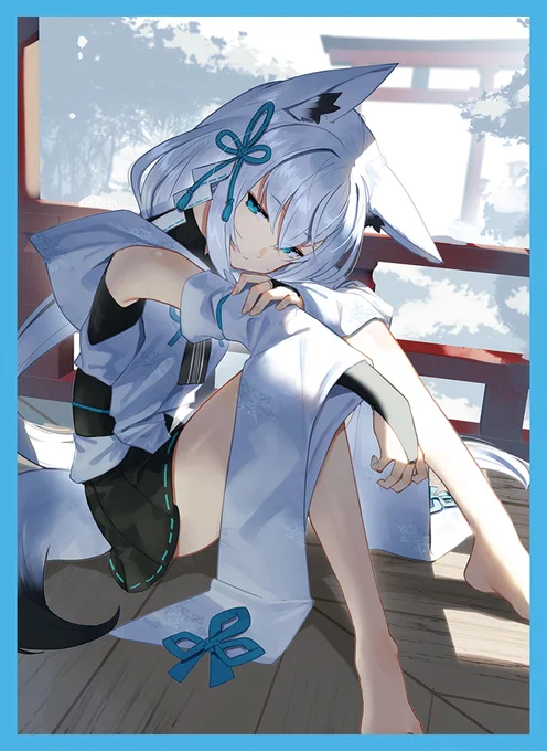 エアコミケ2 新作情報「フブキ」のスリーブとプレイマットになります。イラストはスコッティ様()になります! 