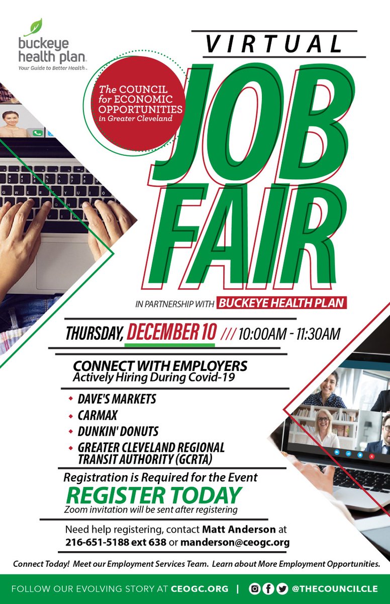 MaiseynJoshDad's tweet photo. #CEOGC DEC Virtual Job Fair on 12/10 REGISTER https://t.co/feTJBCM5fa @CityofCleveland @ohiocitytweets @CleCityCouncil @OMJCleCuy @cuycommonpleas @cjfsoutreach @CuyahogaHousing @CuyCoConsumers @CuyahogaHHS @CuyDomRelations @CuyahogaEITC @UnitedWayCLE @OACAA @OhioJFS @ClvHtsGov https://t.co/DvOqhRGI1t