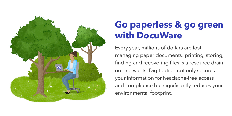 DocuWare's tweet image. This is the year you had to reduce paper use in order to support your remote workforce. Let us support you on your journey to a paperless office. Learn more here: hubs.ly/H0Bq_Kk0
