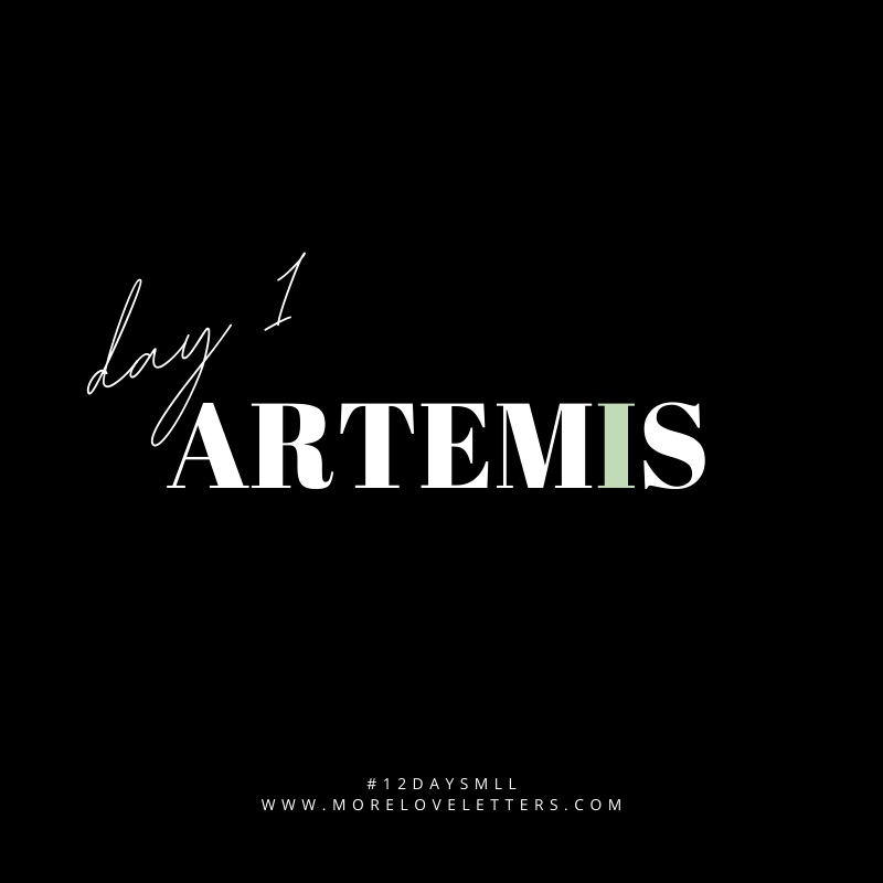 DAY 01 // Happy Twelve Days of Love Letters!! We're kicking things off with Artemis.🖤 Will you please join us in penning optimism + gratitude to Artemis? Click the link below to read the full story + start writing! buff.ly/33KhiZN