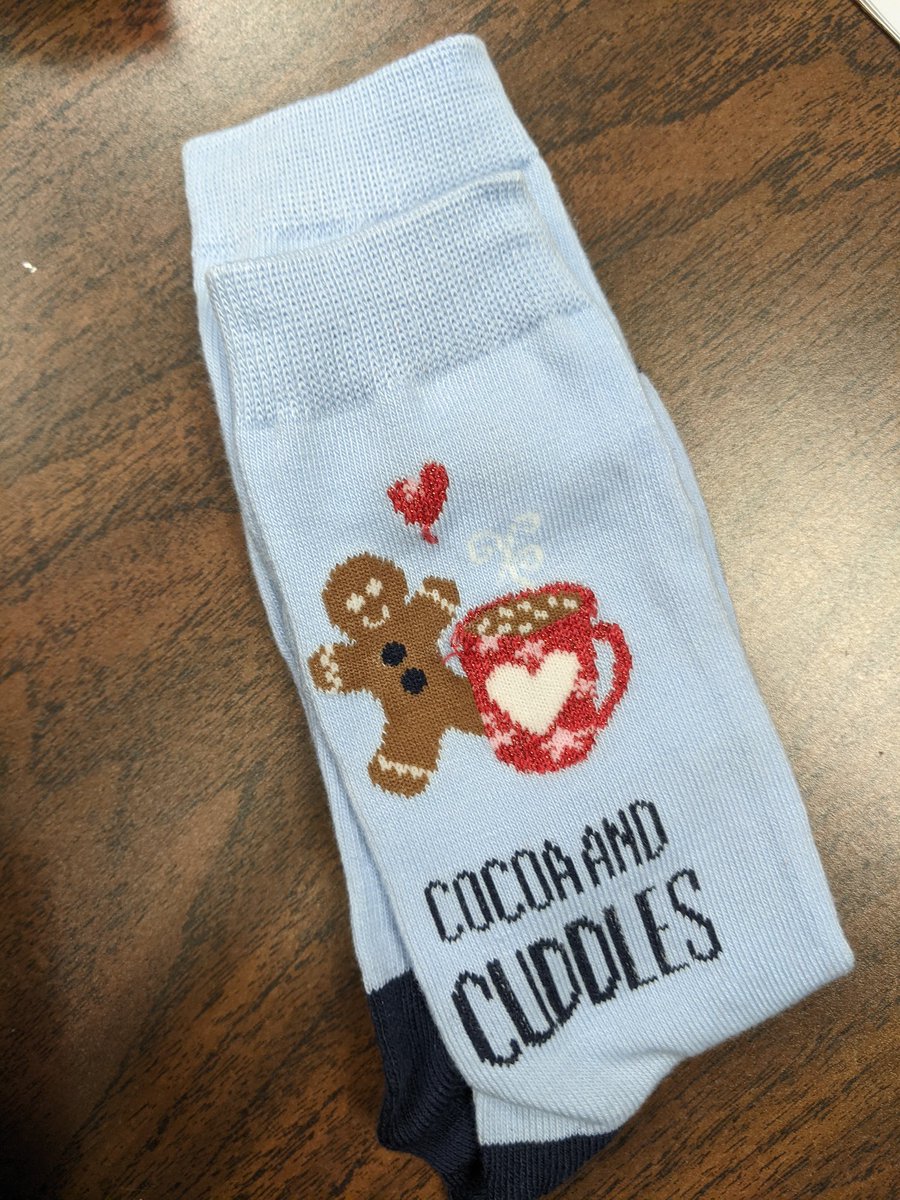 Cardinale_PVMS's tweet photo. SO #appreciative for the adorable socks that an anonymous, sneaky Panther put in our stockings! Thank you! Perfect for this cooler weather! #lightupdecember @PineViewMiddle @mhetzlernettles https://t.co/30s1M6oKqt