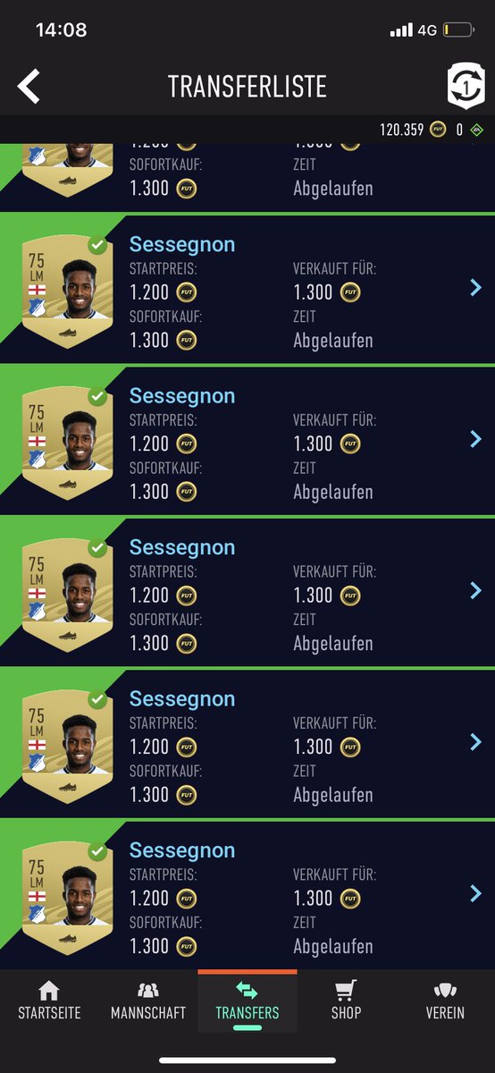 sold about 100 cards alreadyHighlight: Sessegnon 500 to 1300 and I have at least hundred of him 