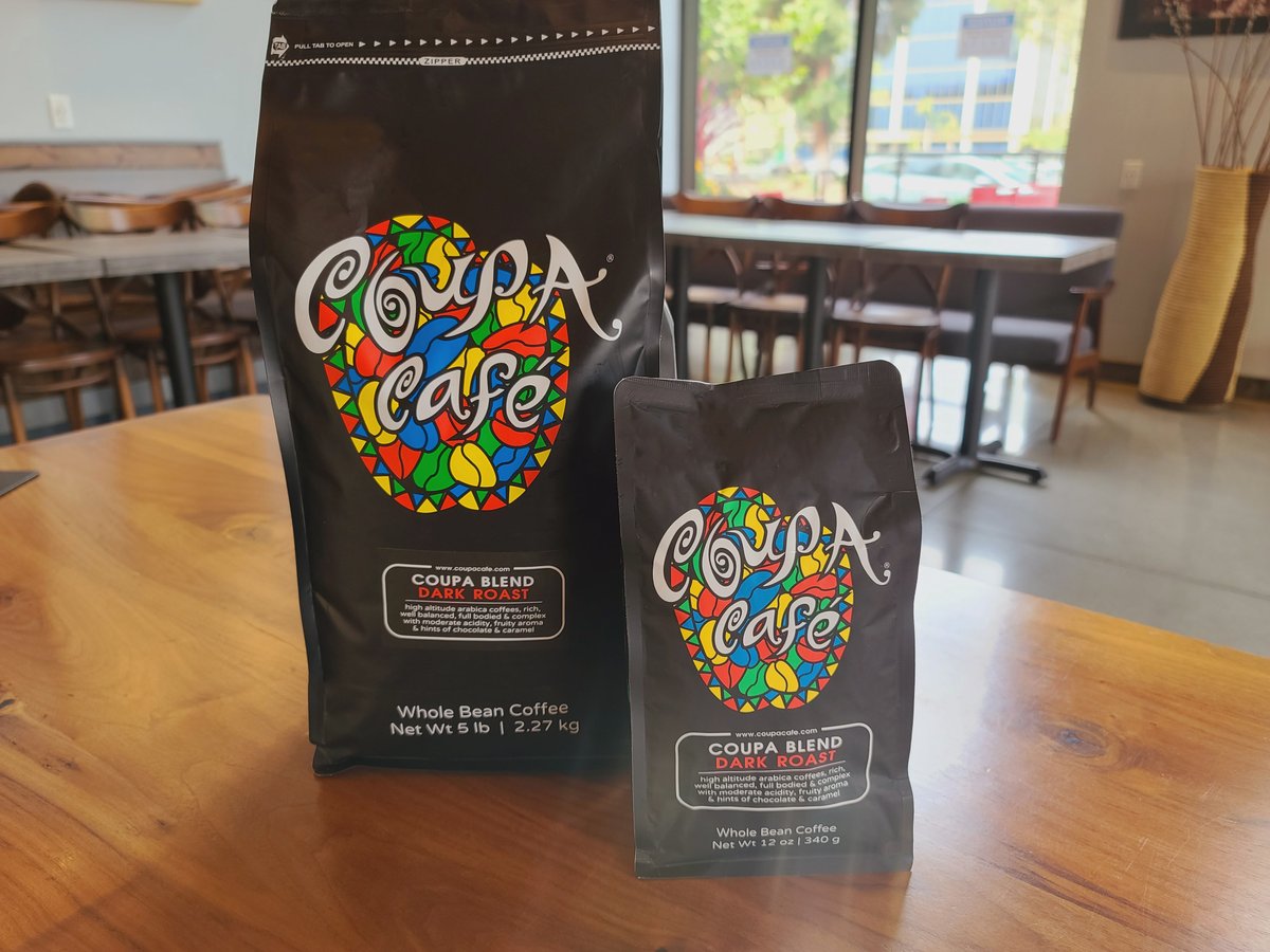 CoupaCafe's tweet photo. Our Dark Roast Coffee is available in 12oz whole bean, ground or a 5lbs pack! Orders your today! https://t.co/ffG999tYFh
#coupacafe #coffee #coffeebeans #arabicacoffeebeans #smallbatchroasting #microroasters https://t.co/rVpycKp54n