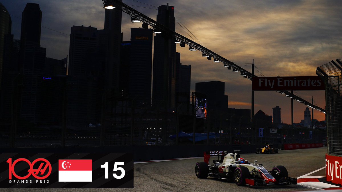 Seeing out the European stint in front of packed crowds at Spa and Monza, before it’s time to take on the Singapore streets.  #HaasF1  #Haas100