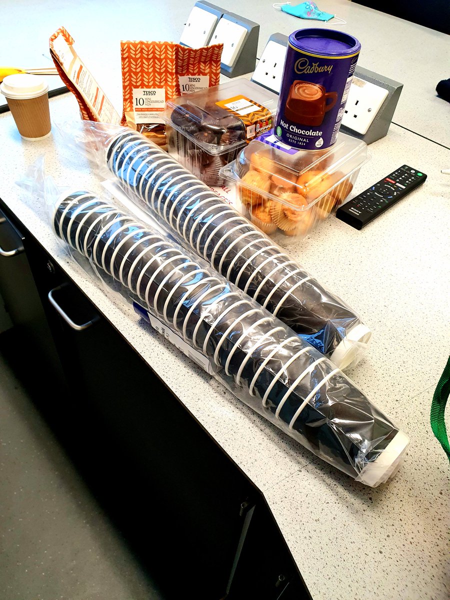 What a way to welcome back 8V1... hot chocolate, muffins, and Eurovision's greatest hits!! Special thanks the to kitchen for sorting the water tank! Well done for reaching the form tutor award 8V1... keep it up 💪💪 <a href="/ejlyall3/">Miss Lyall</a> <a href="/KBAViking/">KBA Viking House</a> #mondaymorningtreats #eurovisionforever