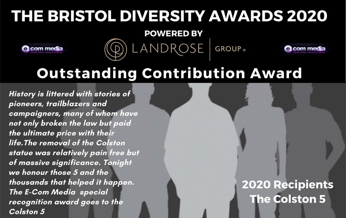 The Bristol Diversity Awards 2020 #BDA2020 Outstanding Contribution Award  #TheColston5