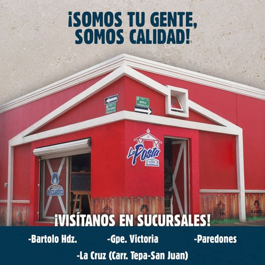postaelcuatro's tweet photo. ¡Somos tu gente, somos calidad! Visítanos en nuestras sucursales o llama y te llevamos lo que necesites!
#laposta #delagranjaasucasa #SomosProductores https://t.co/jWJ9h6fh7j