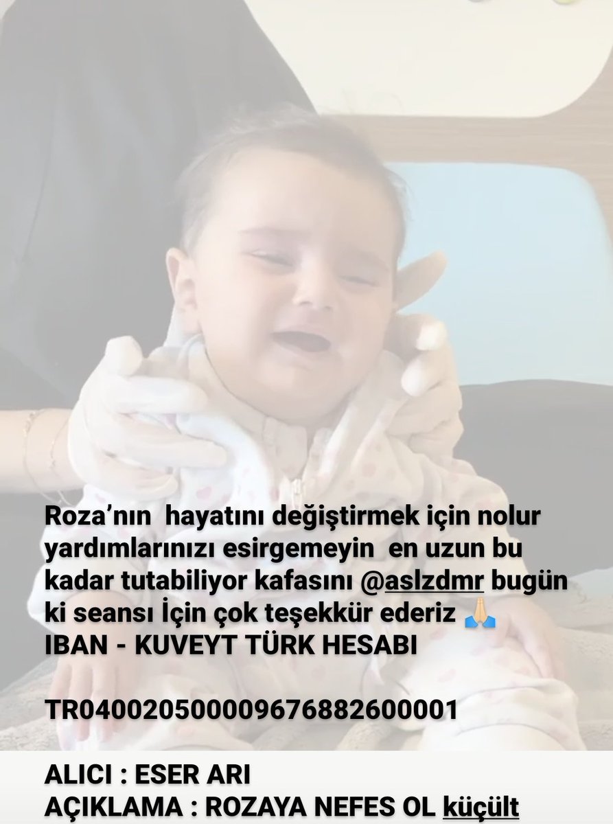 mellifluous__0's tweet photo. Roza'nın sizlere ihtiyacı var kampanyamız çok yavaş ilerliyor çevrenize Rozadan bahsederek en az 5 arkadaşınızı bağış yapmaya ikna ederseniz desteklerinizle Roza yaşayacak 
IBAN - KUVEYT TÜRK HESABI
TR040020500009676882600001
ALICI: ESER ARI AÇIKLAMA: ROZAYA NEFES OL
#rozasma https://t.co/HP6ZWVmFws