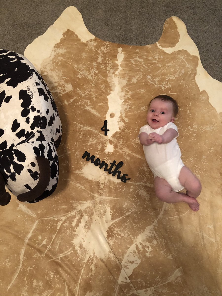 jlickteig013's tweet photo. Hard to believe this crazy nugget is 4 months old today. Heβs rolling, chatting & smiling up a storm. Each month gets more and more fun. #babybrix #adventuresofbrixton https://t.co/CTr424coar