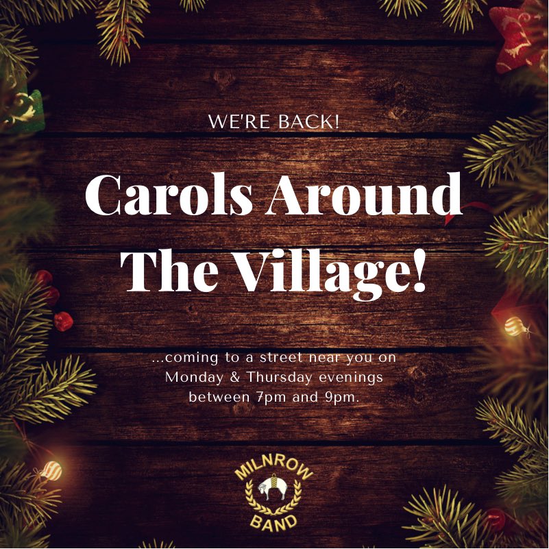WE’RE BACK!!! 🎺🎄🎅🏻 Tonight we are carolling around the Silver Hill / Crofthead Drive area of #Milnrow.

If you hear us, feel free to come and have a listen, donate and say hello but of course please follow all local guidance for social distancing if your choose to do so.