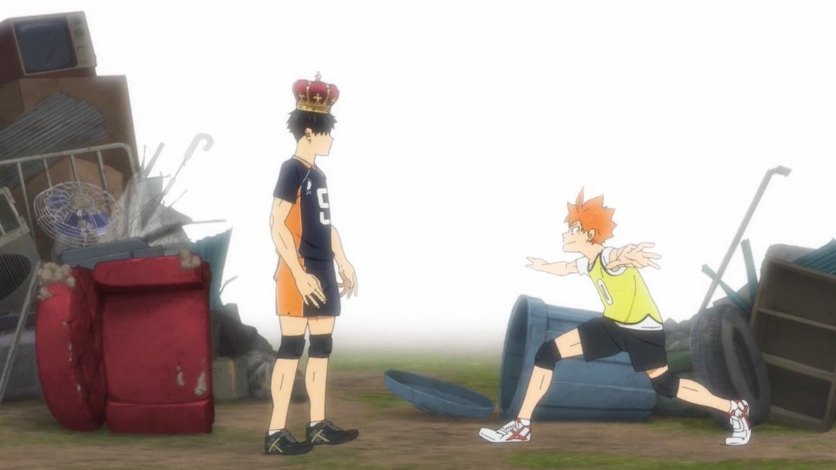We have seen Kageyama develop his psychological demeanour in several phases, from tyrannical leader all the way up until his acceptance of his ‘King’ persona and who he is as a person/player. This development was meticulously crafted for the entire series and masterfully done!