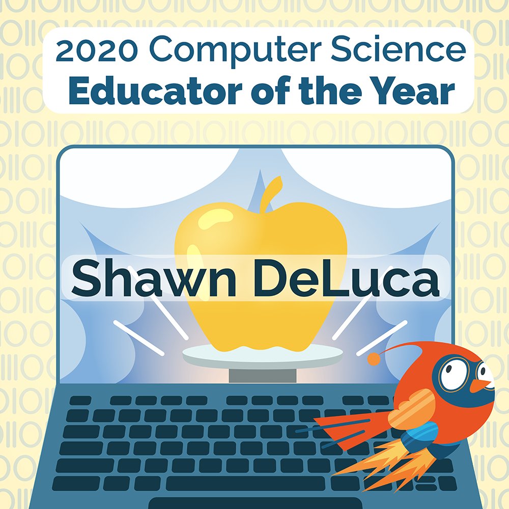 codeVirginia's tweet photo. Congratulations to our Computer Science Educator of the Year Winner @DeLucaSharks!
We look forward to seeing what all of our amazing educators are up to in the year to come! Tune into our CS Ed Week LAUNCH livestreaming right now to help #BringCSHome at https://t.co/geSnHzurCu https://t.co/BGROdYOYAH