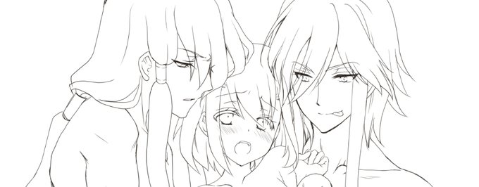 線画完成?✨✨✨
自分で言うのもなんだけどはえーーーwww(勢いってコワイね…?

3枚同時にやってるけど、今他2枚ラフ中だから、ラフ出来上がってたこっちの方が早かったでござる!!!(笑
因みにこれ差分あります!!! 