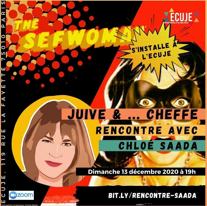 SefWoman's tweet photo. Le 13.12, j'ai la joie de recevoir la cheffe Chloe Saada. Inscriptions : https://t.co/sxd05RTARR https://t.co/G9K7s9wWSi