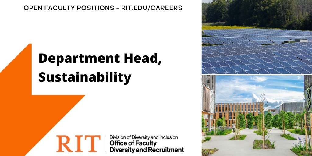 FacultyRecruit's tweet image. 🗣️Faculty Job Alert 🗣️
Accepting applications: #Sustainability Department Head at the rank of Associate or Full Professor (tenured). 

View full position description: bit.ly/2VLi44n

#LatinosinSTEM 
#BlackinSTEM 
#WomenInSTEM
#IndigenousSTEM
#facultydiversity