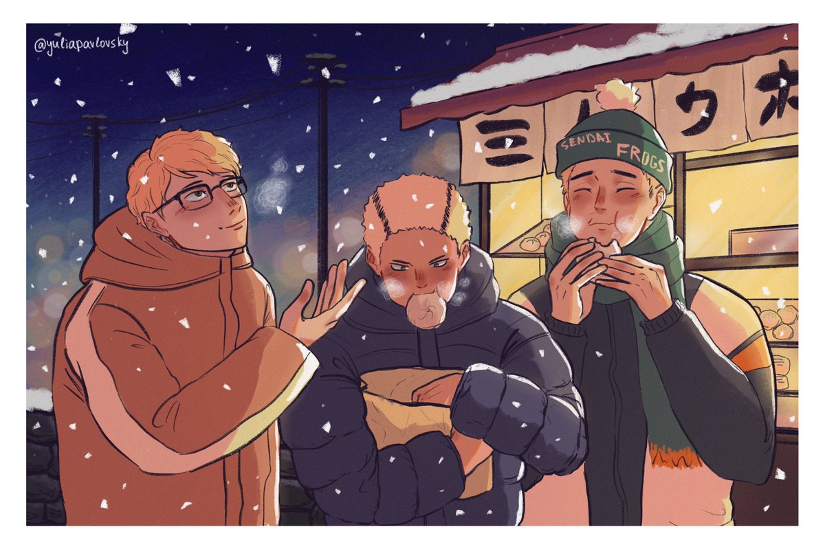 yuliapavlovsky's tweet image. Kyoutani-sempai treats his team mates to a meat buns
I’m sure he is good sempai
Happy birthday Kyoutani💥🥳#sendaifrogs #kyoutani #tsukishima #koganegawa