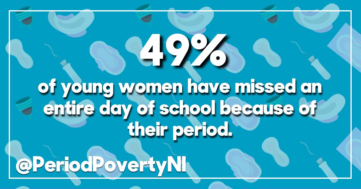 49% of young women have missed a whole day of school because of a period related issue.

We need to normalise talking about periods as a health issue. #endperiodpoverty