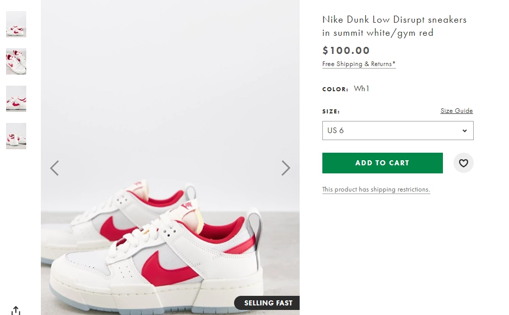 asos dunk disrupt