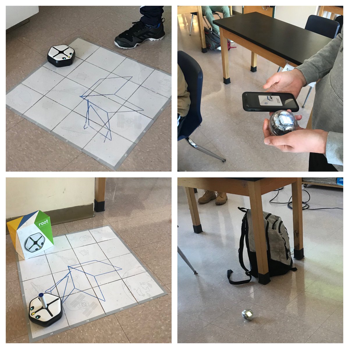 mmarotta's tweet photo. Using #iRobotCoding block the Repeat block editor and  @SpheroEdu to kick off #hourofcode week! https://t.co/1OmdIwU062