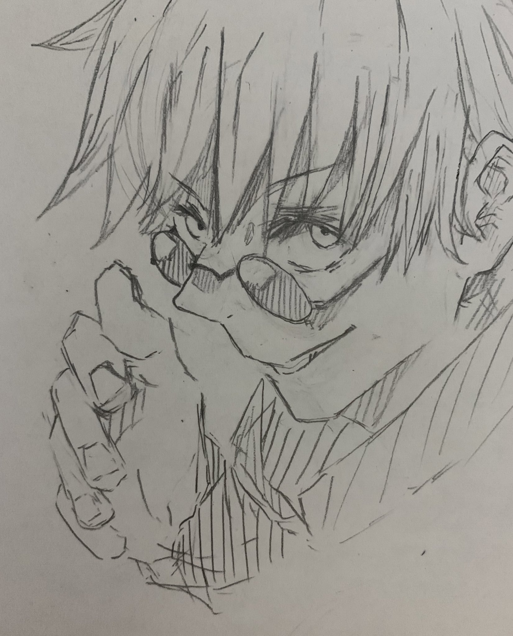 イラスト】(呪術廻戦2期) 五条悟の描き方！簡単なイラストの描き