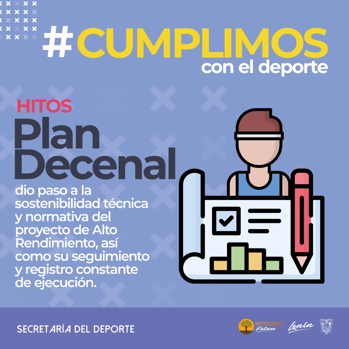 DeporteEc's tweet photo. El #PlanDecenalEc impulsa el liderazgo y posicionamiento internacional del país, a través de la consecución de los logros deportivos de los atletas de Alto Rendimiento.

#CumplimosConElDeporte https://t.co/uYcTFsImvV