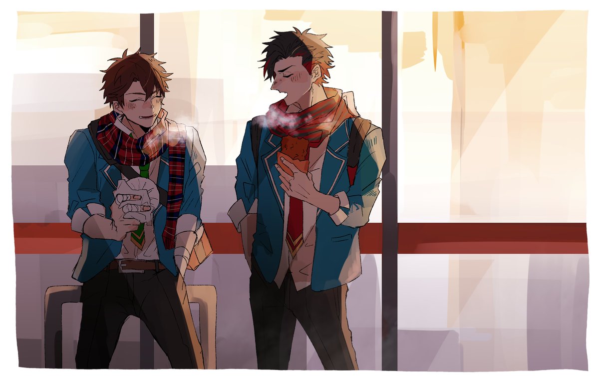 冬 帰り道 春 のイラスト