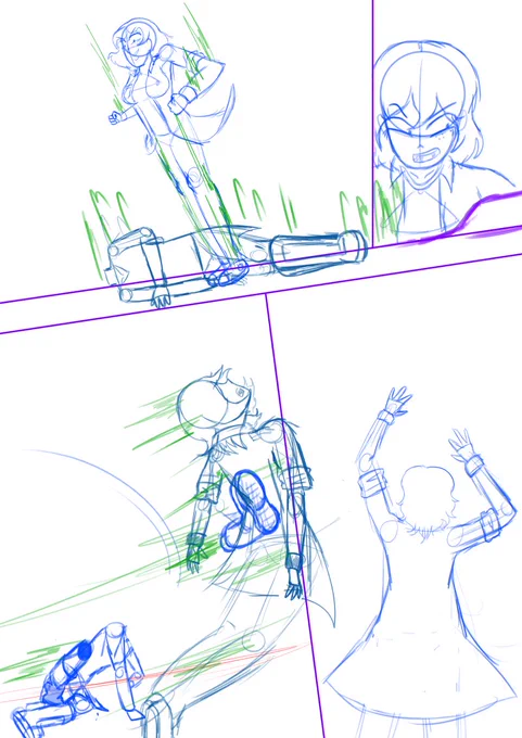 We've got ourselves a WIP for my webcomic Boss Rush!

#wip #webcomic #comic 