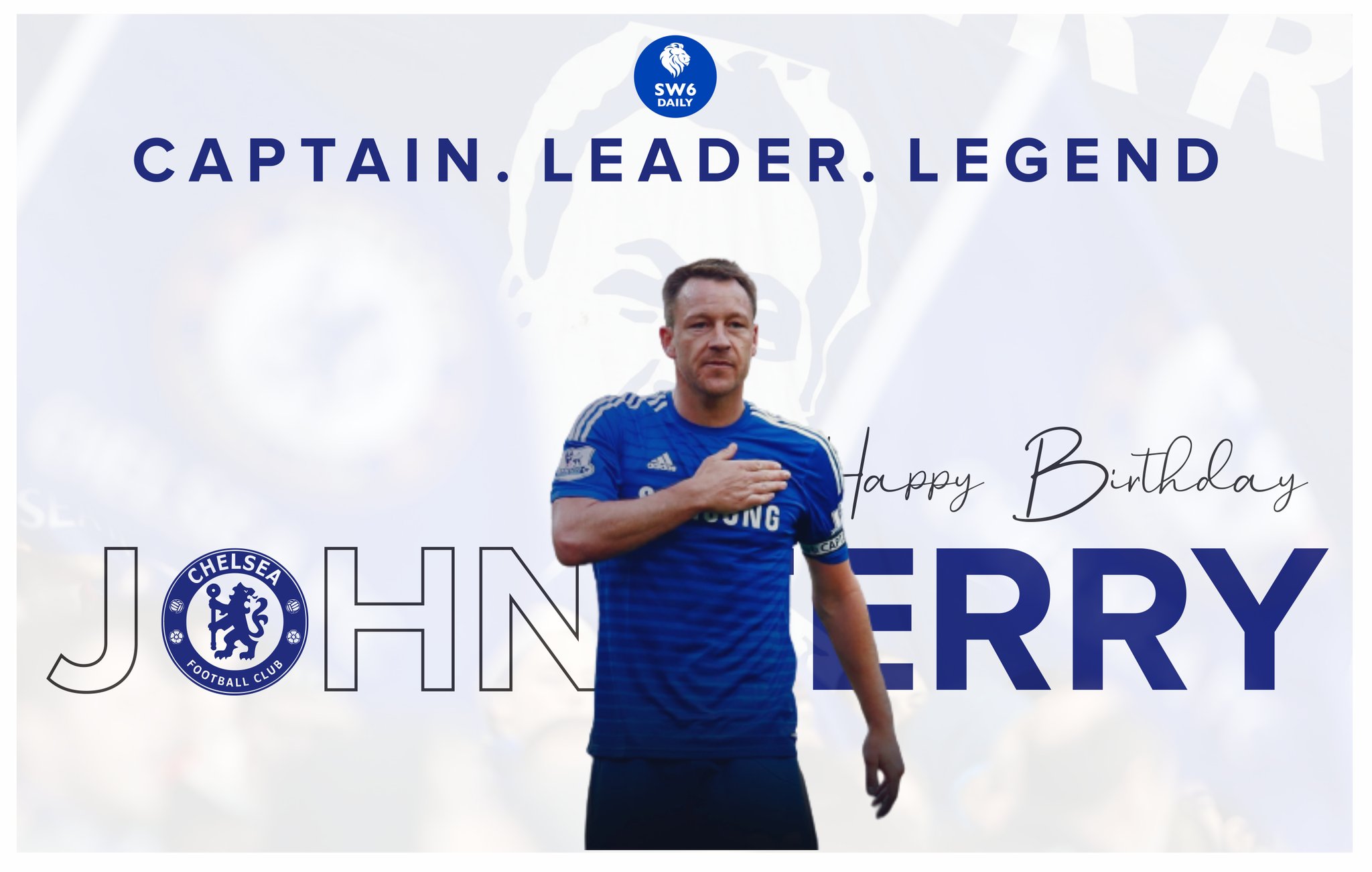 Happy 40th Birthday John Terry!!!!!!   What a servant of Chelsea football club.    |   