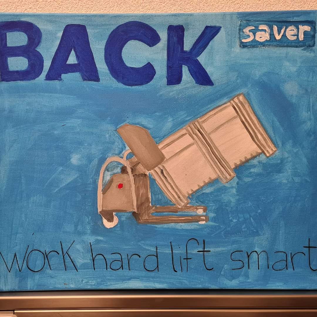 Beautiful Backsaver fan-art. Reproductions on request! Thanks to my daughter @annelieke_van_oirschot
!! #machineart #Backsaver
#foodindustry #foodsolutions #foodindustrymachines #backsaver #engineering #rvs #inox #quality BACKSAVER.NL