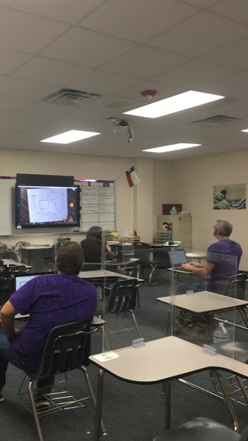 JVHSCIC's tweet photo. The English II team is thankful for district provided instructional videos modeling new strategies, such as the Triangle Analysis Organizer. #QualityFirstTimeLearning @jvhsprincipal @JerseyVillageHS @AmiLRuby https://t.co/wd5lZ8yViC