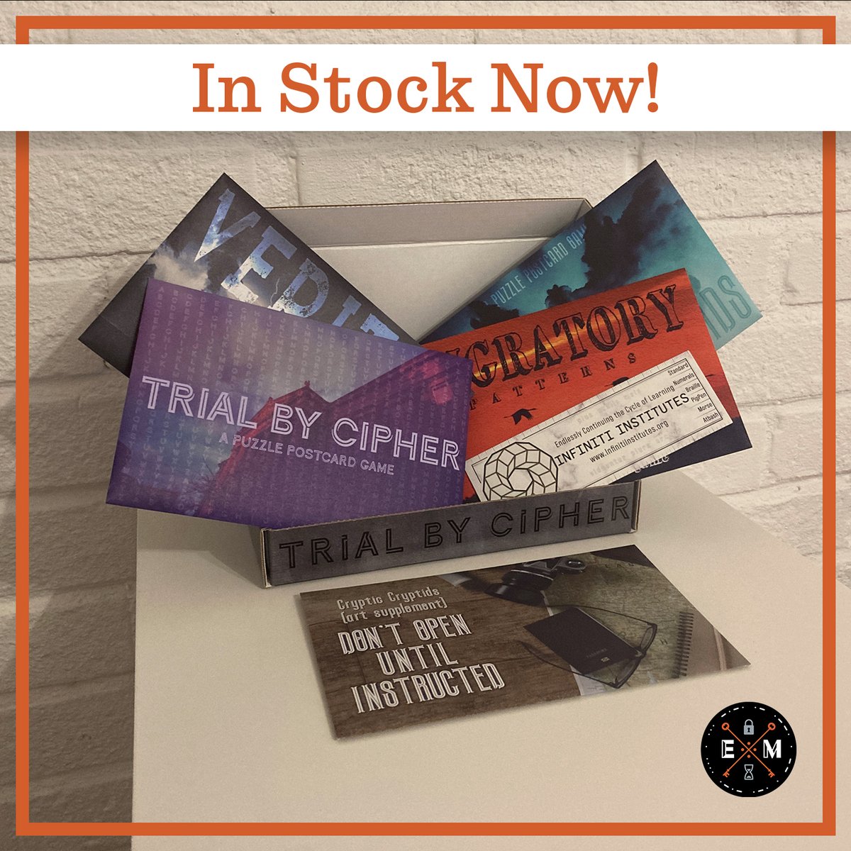 EscapeMerch's tweet image. Series 2 of Puzzle Postcards by @EnigmaEmporium are ready to be shipped! The first 10 full sets come with a free bonus art supplement, so act quick!

escapemerch.com/product-catego…