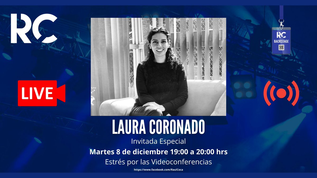 raulcoca's tweet photo. Mañana martes 8 de diciembre a las 19:00 hrs

Invitada especial Laura Coronado

“Estrés por Videoconferencias”

Platicaremos de temas del ciberespacio y del estrés que nos ha generado estar en videoconferencias

https://t.co/N3CqBsDPmR

https://t.co/b7jsZGNuQo https://t.co/lJ3ZiPDYed