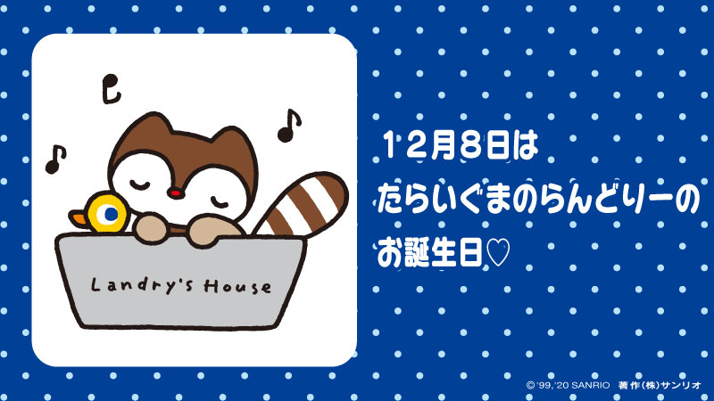 たらいぐまのらんどりー｜サンリオ