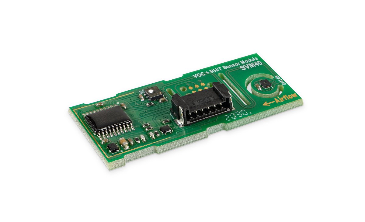sensirion's tweet photo. Check out our latest release "SVM40 Arduino Sample" at @github to start projects with the #SGP40 #VOC #sensor. 

👉You can find the sample code here https://t.co/KeUVPvrzcR 

👉and a mini installation guide here  https://t.co/xooKOc0Wrs

#makermonday #MakeItWithSensirion @arduino https://t.co/CF3kfpLOC4