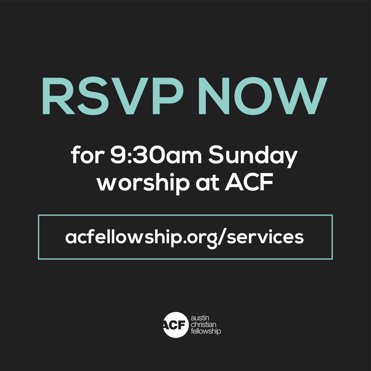 ACFellowship's tweet photo. Reserve your spot now for church this Sunday! https://t.co/aTmOV2nb4S https://t.co/yy1wA2AicI