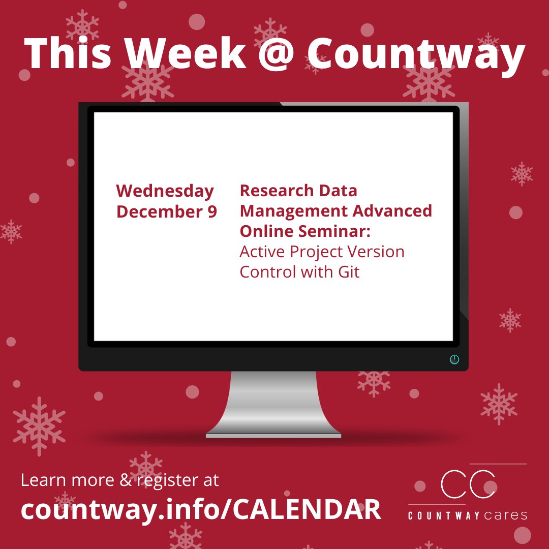 HMSCountway's tweet photo. This Week @ #Countway: Explore the benefits of a #versioncontrolsystem in this RDM Advanced Online Seminar: "Active Project Version Control with Git." https://t.co/vtuBAPfKpj #datamanagement #researchdatamanagement #git #elearning #medlibs @HarvardMed @HarvardChanSPH @HMSpostdoc https://t.co/Sp5NEoc2wH