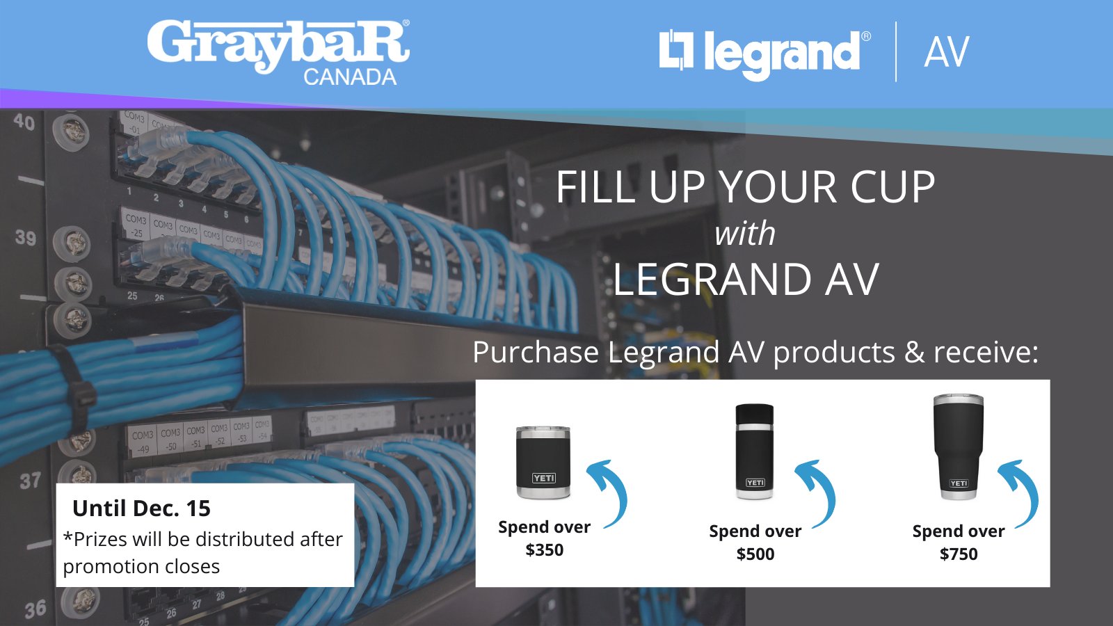 Graybar Canada on X: Hey Canada! Don't miss out on this amazing promo!  When you spend over $350 on Legrand AV products, you'll receive a YETI  travel mug (while supplies last). From