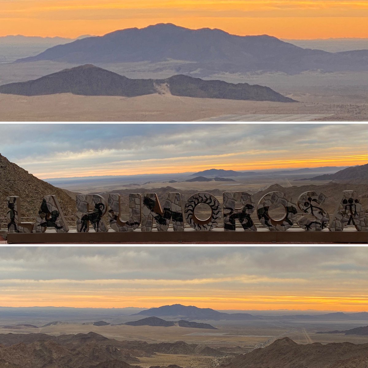 gdehoyoswalther's tweet image. Desde #LaRumorosa, el sol se asoma detrás del #Centinela (#MountSignal) justo en la frontera de #BajaCalifornia y #California. Belleza compartida.