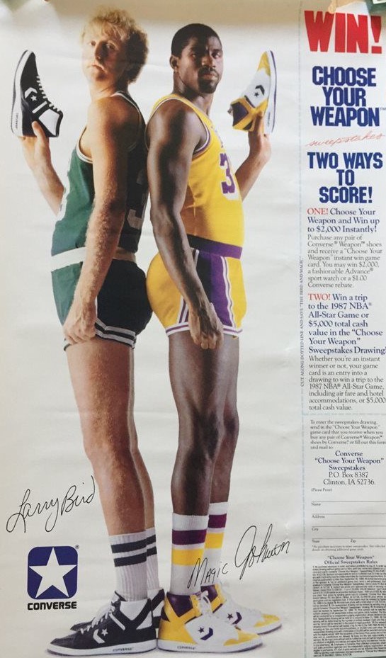 Classic Converse Larry Bird posters