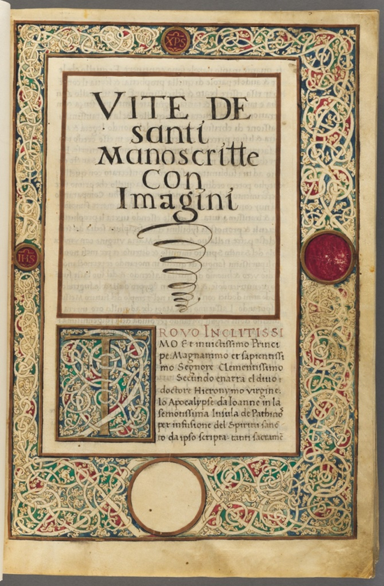 My latest article is out! It discusses a *huge* encyclopedia of saints (Catalogo de li santi) made in Naples around 1485, now partially preserved in this pretty manuscript from  @HoughtonLib. Who said that Italian humanists only liked Latin/Greek and the classics? A thread. 1/