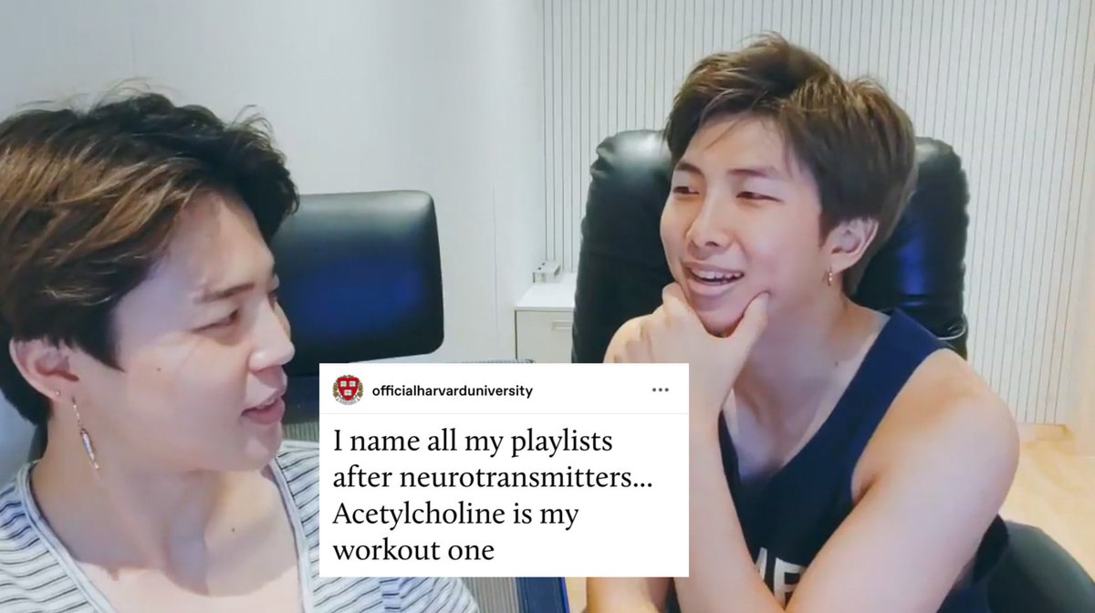 [I name all my playlists after neurotransmitters... Acetylcholine is my workout one.]