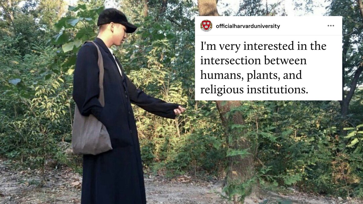 [I’m very interested in the intersection between humans, plants, and religious institutions.]