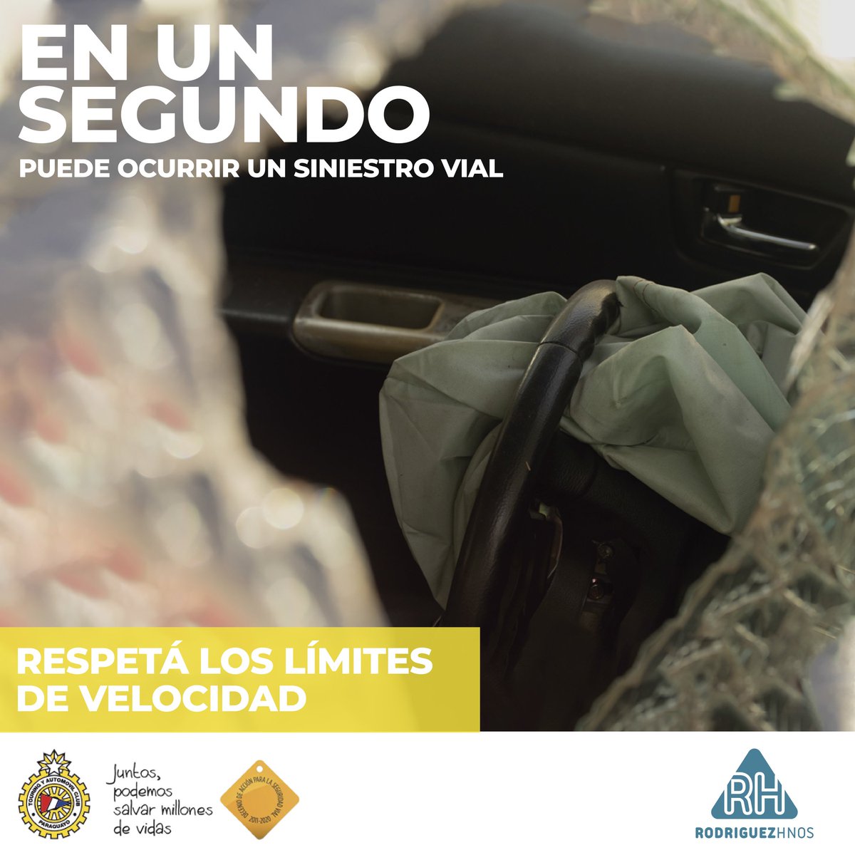 rhteconviene's tweet photo. #EnUnSegundo yendo a 60 km/h frenás completamente luego de recorrer 17 m.

Los límites de velocidad están para ser respetados.

"Juntos, podemos salvar millones de vidas."

#SeguridadVial #RespetoVial #Tacpy #Paraguay #jpsmv https://t.co/zlLikzyomG